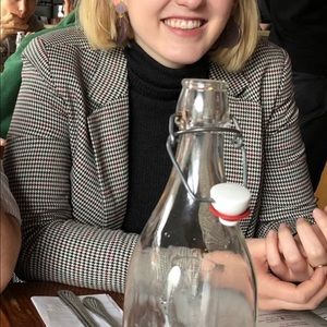 a new day Black and White Checkered Blazer